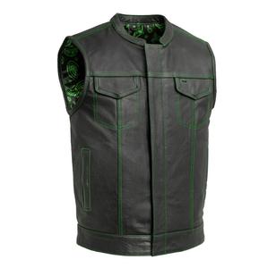 Veste de motard A1 iconique pour homme, légère, respirante, avec fermeture éclair et col en V, personnalisable avec logo, idéale pour l'été - Product Image 3