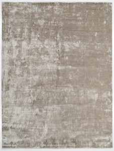 Shiny Beige Silk Rug – Soft Handcrafted Luxury Area Rug - Product Image 1