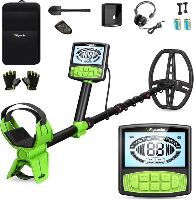 Waterproof Pinpoint Metal Detector for Adults Kids IP65 Rated 15" Sensitivity 11" Coil  Find Underground Gold