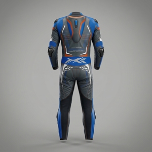 Traje de Motociclismo Profesional de Una Pieza en Cuero Perforado para Hombre, con Protección Certificada CE - Product Image 4