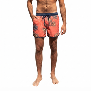 Custom Print Board Shorts <b>for</b> <b>Men</b> 100% Polyester Mid Waist Swim <b>Trunks</b> Elastic Waist Lining Swimming Shorts Swimwear Beach Short - Product Image 2