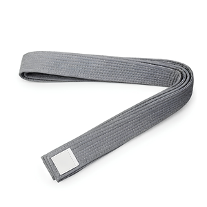 Wholesale Grey 100% Cotton Breathable Unisex Adult Martial Arts Rank <b>Belt</b> <b>for</b> Training & Competition - Product Image 4