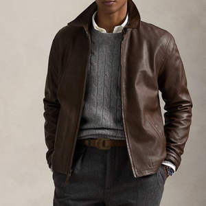 Veste en cuir légère pour homme, style streetwear, imperméable, écologique, respirante, tendance, confortable, durable et élégante pour un usage quotidien - Product Image 2