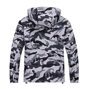 Detachable Hood Men Windproof Polyester <b>Jacket</b> Removable Cap Sport Coat Adaptable Performance Athletic Winter Outerwear Clothing - Product Image 2