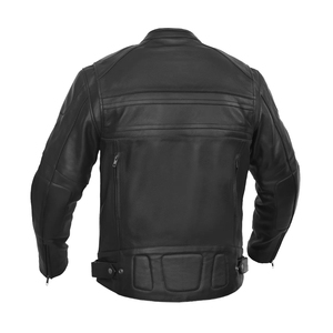 Best-seller - Veste en cuir noir haut de gamme pour homme, tendance, décontractée, en cuir véritable de qualité supérieure, style motard - Product Image 2