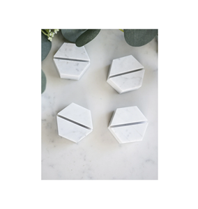 Porta Tarjetas de Visita de Mármol Blanco, Diseño Elegante, Ideal para Oficina, Escuela y Mesa de Restaurante, a Buen Precio - Product Image 6