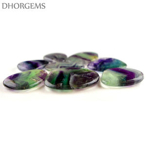 Vente en gros de pierres précieuses de fluorite dendritique de haute qualité, cabochon de fluorite plume de glace pour bijoux féminins - Product Image 3