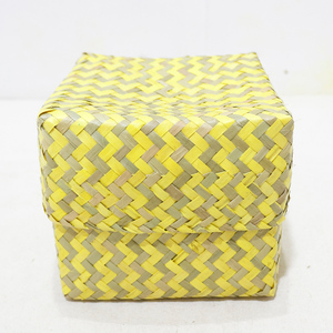 Caja de regalo de hoja de palma Natural de fábrica Artex Dong Thap, cesta de almacenamiento hecha a mano, artesanías decorativas de Vietnam - Product Image 6