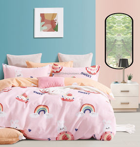 Ensemble de literie en microfibre pour enfants personnalisés housse de couette de couleur unie de luxe motif imprimé rembourrage en polyester hôtel anti-allergie - Product Image 2