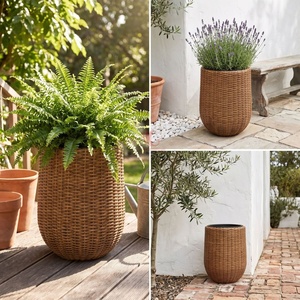 Maceta de Plástico con Forma de Animal, Mimbre Sintético de PP Tejido, 3-6L, Cesta de Almacenamiento Multifuncional Duradera, Diseño Minimalista - Product Image 4