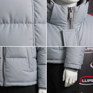 Veste matelassée de qualité supérieure, taille personnalisée, design unique, chaude et épaisse pour l'hiver, fermeture éclair, vêtement d'hiver pour homme - Product Image 4