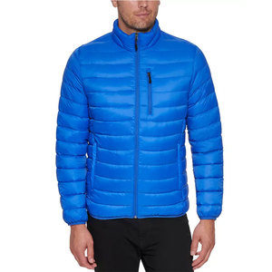 OEM ODM Men's Lightweight Winter Warm Bubble Puffer Jacket Breathable Windproof Front <b>Zip</b>-<b>Up</b> Duck Down Bubble Puffer Coat - Product Image 5