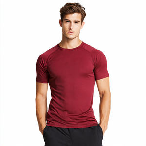 T-shirts de yoga ajustés pour hommes actifs, anti-humidité, séchage rapide, respirants, écologiques, couche de base douce - Product Image 3