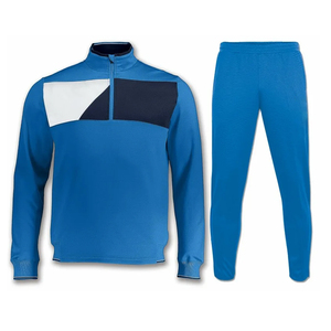 Ensemble de survêtement 2-en-1 Ville pour homme, color block, manches longues, fermeture à cordon, ourlet fendu, boucle pour serviette, tenue décontractée d'hiver, 100 % coton - Product Image 6