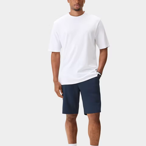 Camiseta de Hombre 2025 con Hombros Caídos, Impresión Personalizada, 100% Algodón, Gruesa, Lisa, Casual, de Manga Corta - Product Image 1