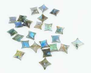 ลูกปัดลาบราโดไรต์รูปดาวนินจาแกะสลัก ลูกปัดพลอยสำหรับทำเครื่องประดับ ขายส่ง - Product Image 4