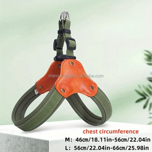 Luxury Fashion Sport <b>Dog</b> <b>Harness</b> Adjustable Y-Shaped Soft Padded Pet Halter Escape-Proof Made of Durable Nylon Fiber - Product Image 3