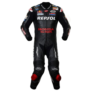 Traje de Carreras de Motociclismo de una Pieza Zonda de Marc Marquez MotoCP, Traje de Carreras Profesional con Armadura de Nivel 2 CE - Product Image 1