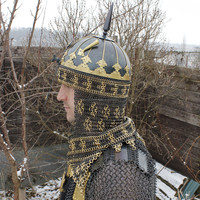 Traje de armadura islámica Moro Medieval, traje de armadura de medio cuerpo turco usable, casco otomano, Cosplay del siglo XV, Halloween