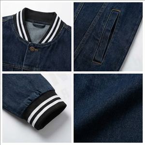 Nouvelle veste en jean en coton imprimé à la mode fabriquée en usine, veste en jean conçue pour hommes, vestes en jean pour hommes, manteaux - Product Image 4