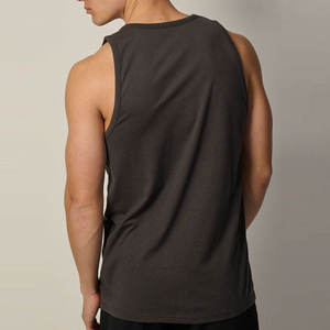 Custom <b>Mens</b> Bodybuilding Gym <b>Singlet</b> Breathable Cotton Tank Top Quick Dry Sleeveless Fitness Workout Activewear Sports Clothing - Product Image 5