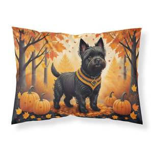 Black Cairn Terrier Fall Artwork Decorative Pillowcase Lightweight and Super Soft Easy Care Standard Size <b>Throw</b> <b>Pillow</b> - Product Image 1