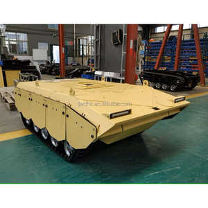 Chasis de orugas de caucho multifuncional personalizable para robots de carga pesada para protección contra incendios, seguridad y transporte - Product Image 2