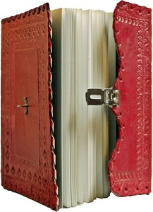 Grand carnet d'écriture fait main en cuir, journal vintage pour femmes et hommes avec serrure et clé, cadeau pour carnet de croquis artistique - Product Image 4
