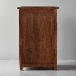 Étagère de rangement multifonctionnelle en bois faite à la main pour salon, avec 4 étagères, ensemble de meubles portables pour bureau à domicile, finition teck naturel - Product Image 6