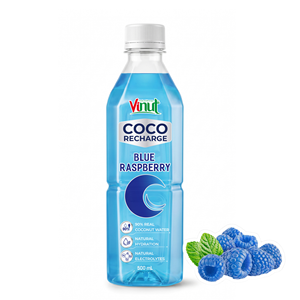 น้ำมะพร้าวผสมบลูราสเบอร์รี่ ผลิตในเวียดนาม, VINUT COCO RECHARGE, 500 มล., ให้ความชุ่มชื้นตามธรรมชาติและอิเล็กโทรไลต์ - Product Image 2