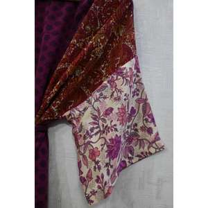 Robe longue kimono en soie patchwork, robe de mariée bohème, robe sexy imprimée faite à la main pour femmes - Product Image 4