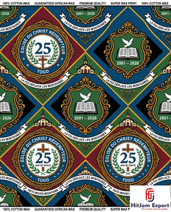 Customized African Wax Print Fabric Manufacturer Church Anniversary Uniform Convention Celebration Textile Supplier - Product Image 4