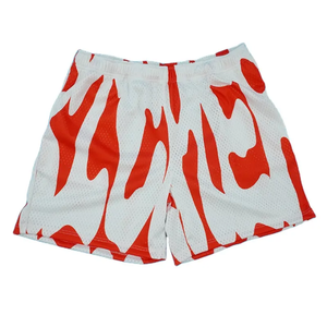 Shorts mi-cuisses pour hommes style urbain 100% maille sublimée, confortables avec taille élastique, impression par sublimation personnalisée - Product Image 1