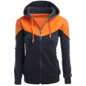 Sudadera con capucha extragrande personalizada para mujer, con cremallera, de algodón polar, para invierno, teñida, gris, con bolsillo canguro, estilo casual urbano, OEM, al por mayor - Product Image 1