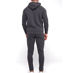 Premium Men's 2 Piece Tracksuit Set Heavyweight Fleece <b>Hoodie</b> and Joggers Blank Streetwear Sportswear Custom Jogging Suit - Product Image 3
