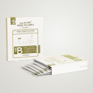 แผ่นมาส์กหน้าเกาหลี Daycell Deycell Dr Vita Mask Pack B 25 กรัม 10 แผ่น มาส์กหน้า แผ่นมาส์กแก้วใส บำรุงผิวหน้า - Product Image 1