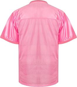 Maillot de football américain personnalisé en maille polyester respirante avec logo brodé, coupe professionnelle OEM, manches courtes, tenue d'équipe - Product Image 3