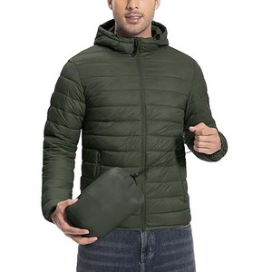 High Quality Men's Winter Outdoor Puffer <b>Jacket</b> Custom Logo Thick Bubble Hood Windbreaker Front Wholesale High Street Style - Product Image 4