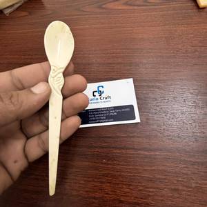 Ensemble de couverts en os de buffle naturel faits à la main, vente en gros, cuillère de service en os de buffle de qualité supérieure, ustensiles de cuisine naturels par Curio Craft - Product Image 4