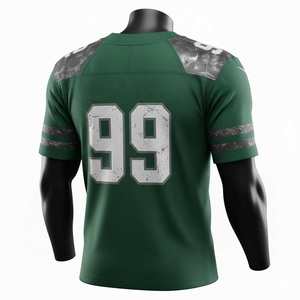 Maillot de football américain sublimé, dernier design, haute qualité, respirant, séchage rapide, vêtements d'entraînement, hauts personnalisés - Product Image 5