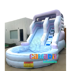 Chất lượng cao nhảy lâu đài ánh sáng màu sắc khá Mini trượt nước trẻ em hồ bơi với trượt <span class=keywords><strong>Inflatable</strong></span> - Product Image 4