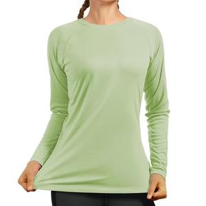 Camiseta Deportiva de Manga Larga para Mujer, Compresión, Invierno, Marca Privada, Secado Rápido, Transpirable, Spandex/Nylon, Ajustada, Proveedor - Product Image 2