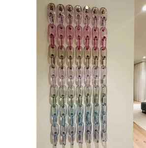 Chaînes murales décoratives en résine transparente colorée, style ange, accessoires pour rideaux de chambre - Product Image 6