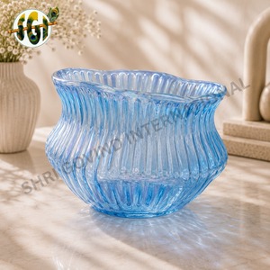 Ensemble de bols en verre vert faits à la main, style vintage, vaisselle décorative, plat de service - Product Image 5