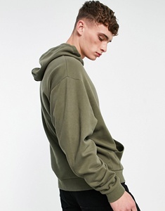 2022 diseño Premium Slim Fit 100% algodón Sudadera con capucha de invierno para hombre logotipo personalizado impreso jersey de gran tamaño bordado Color sólido - Product Image 5