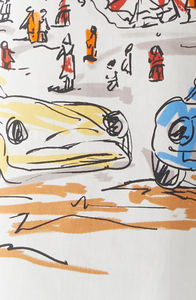 Chemise décontractée surdimensionnée pour homme en coton tissé 100 %, à manches courtes, style streetwear, fabrication OEM, marque privée - Product Image 3