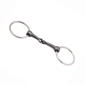 Anillo suelto de diseño personalizado al por mayor, mordaza de doble articulación de acero inoxidable para caballo, equipo ecuestre, calidad de exportación, brida OEM - Product Image 1