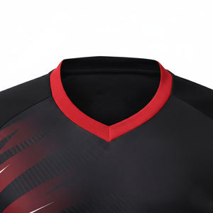 Ensemble de maillots de football personnalisés à manches courtes pour hommes, sublimés, à séchage rapide, respirants, pour l'entraînement et les sports d'équipe, vente en gros - Product Image 2