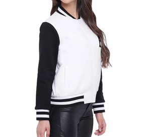 Nueva Chaqueta Varsity Unisex Personalizable de Marca Privada, Invierno, Transpirable, Resistente al Viento, Secado Rápido, Alta Calidad, Piel de Oveja, Venta al Por Mayor - Product Image 1