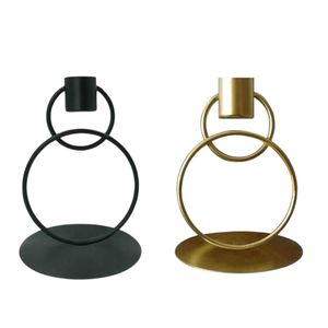 Ensemble de 3 nouveaux porte-bougies en aluminium poli or au design élégant pour la décoration de la chambre à coucher et l'éclairage intérieur - Product Image 4